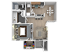 One Bedroom, One Bath, Large